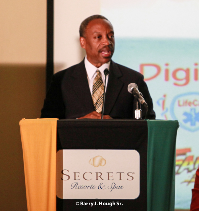 Milton J. Samuda, Chairman of Jampro at Expo 2013 Media Launch - Negril Travel Guide.com