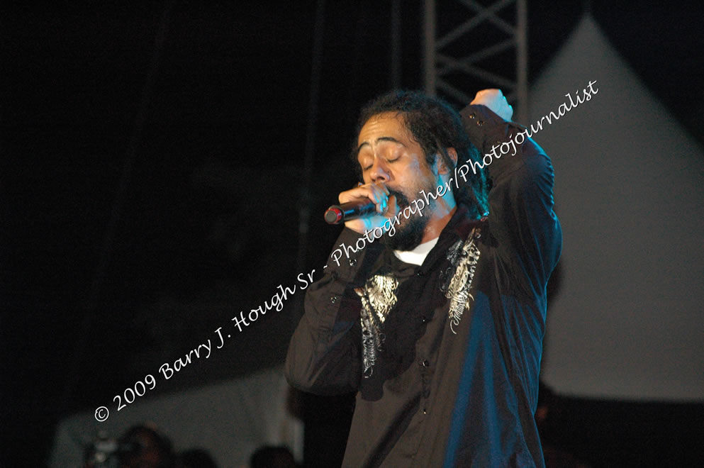 Damian 'Jr. Gong' Marley & NAS @ Reggae Sumfest 2009 - International Night 2 - Reggae Sumfest 2009,Catherine Hall, Montego Bay, St. James, Jamaica W.I. - Saturday, July 25, 2009 - Reggae Sumfest 2009, July 19 - 25, 2009 - Photographs by Net2Market.com - Barry J. Hough Sr. Photojournalist/Photograper - Photographs taken with a Nikon D70, D100, or D300 - Negril Travel Guide, Negril Jamaica WI - http://www.negriltravelguide.com - info@negriltravelguide.com...!